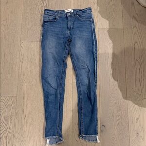 Mango Women's Skinny Jeans in Blue